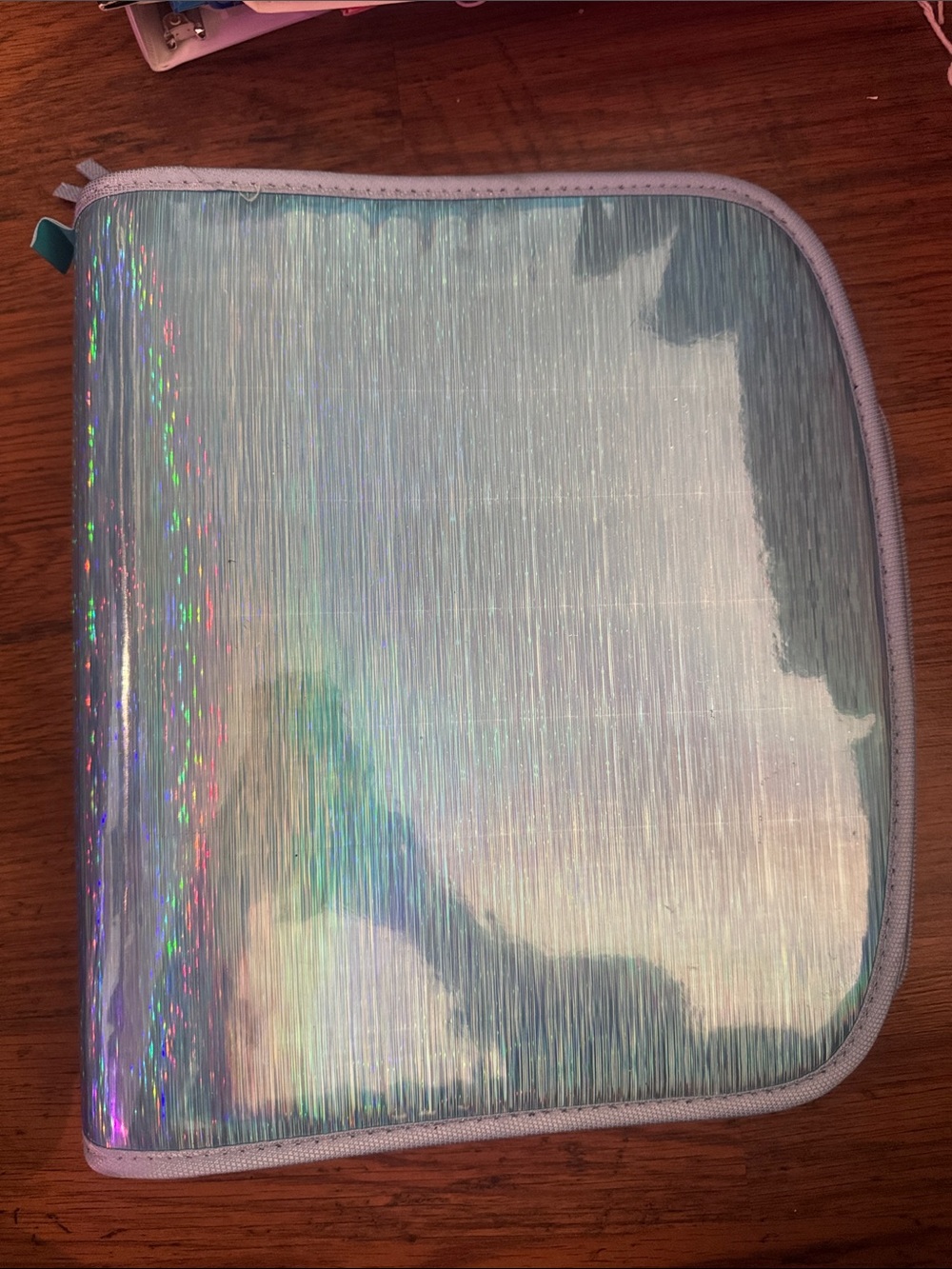 Holographic Light Blue 2” Binder Case C1.Bk.RM3